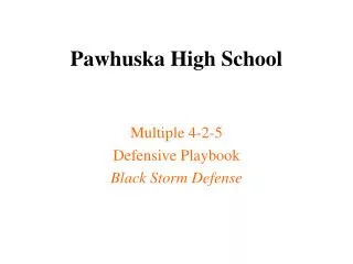 Pawhuska High School