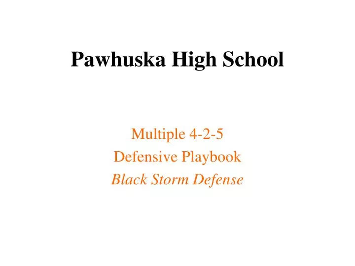 pawhuska high school