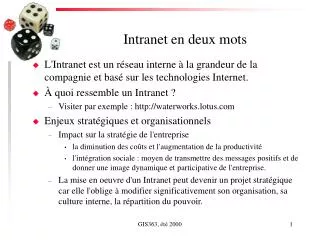 intranet en deux mots