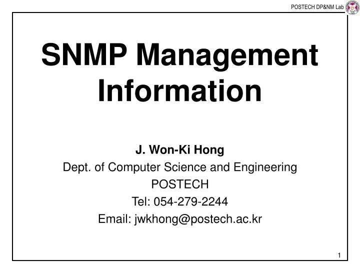 snmp management information