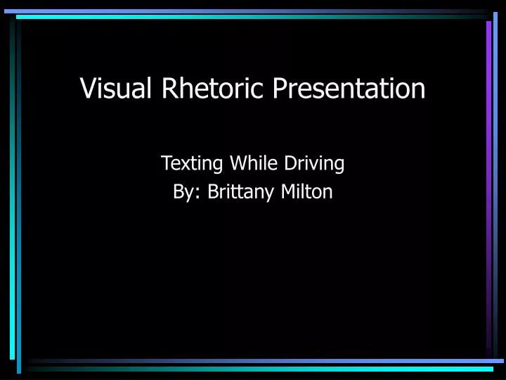 visual rhetoric presentation