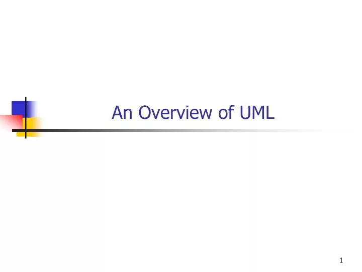 an overview of uml