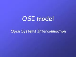 osi model