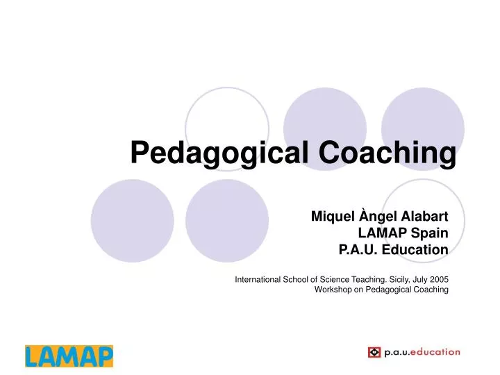 pedagogical coaching