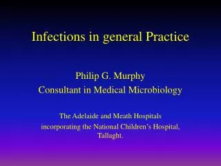 Infections in general Practice