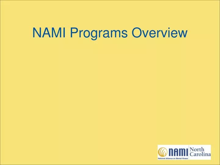 nami programs overview
