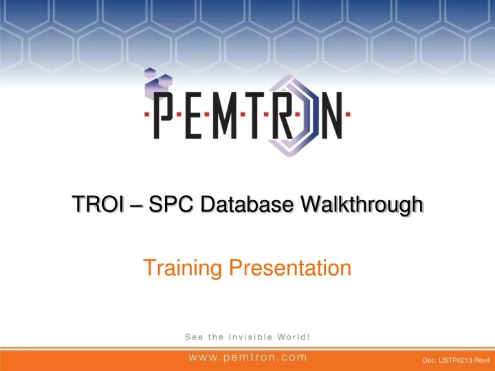 troi spc database walkthrough