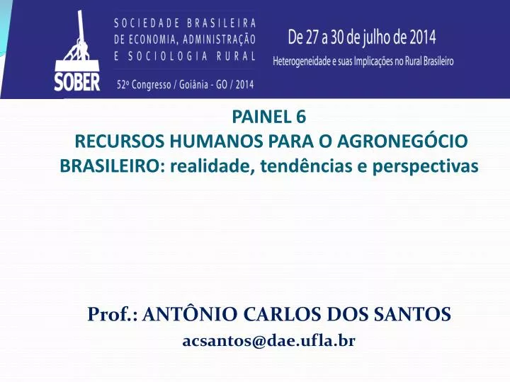 painel 6 recursos humanos para o agroneg cio brasileiro realidade tend ncias e perspectivas