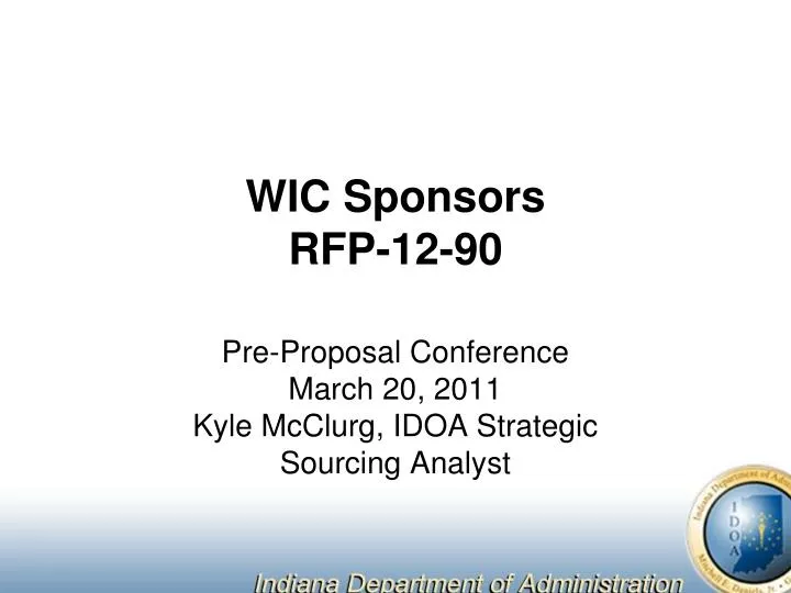 wic sponsors rfp 12 90