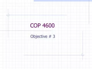 COP 4600