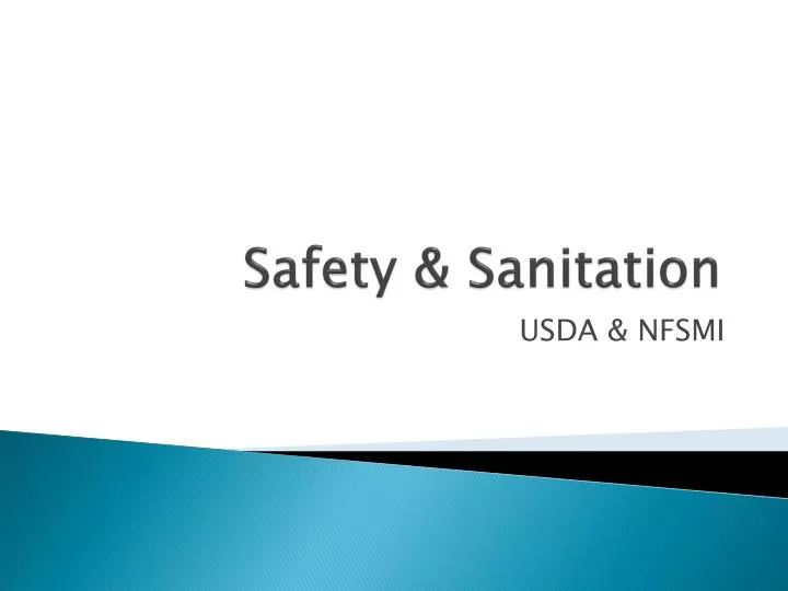 safety sanitation