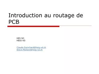 introduction au routage de pcb