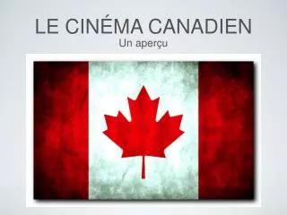 le cin ma canadien