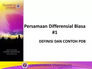 persamaan differensial biasa 1