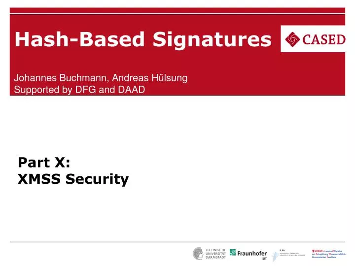 hash based signatures