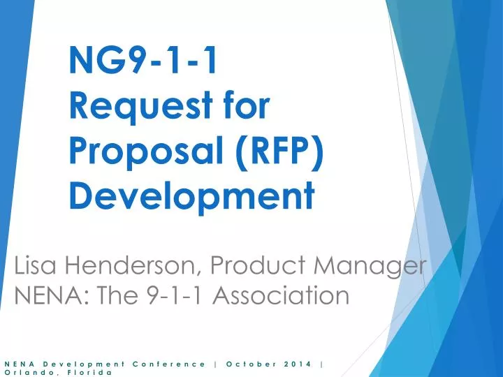 ng9 1 1 request for proposal rfp development