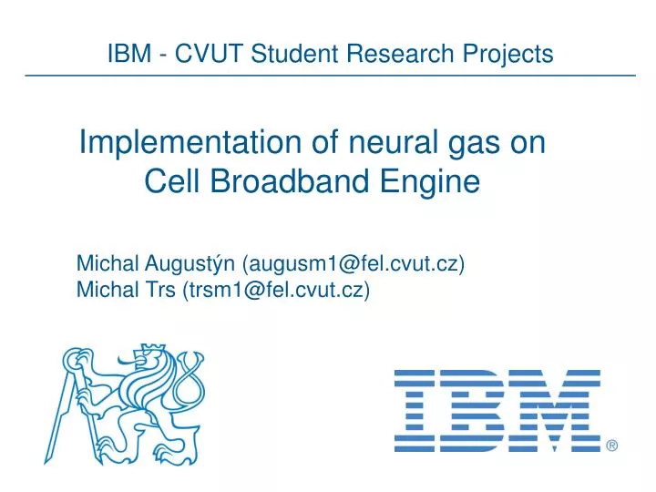 implementation of neural gas on cell broadband engine
