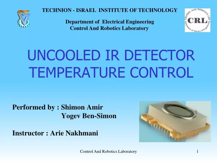 uncooled ir detector temperature control