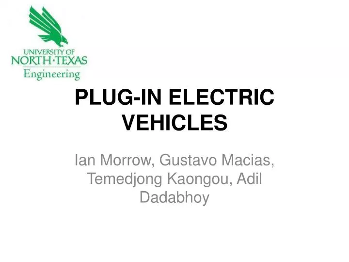 plug in electric vehicles