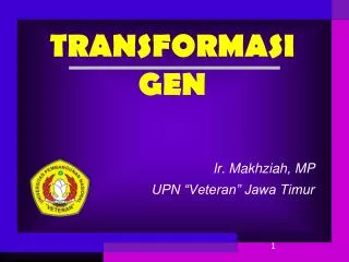 transformasi gen