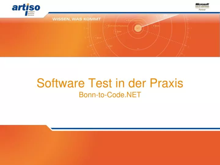 software test in der praxis bonn to code net