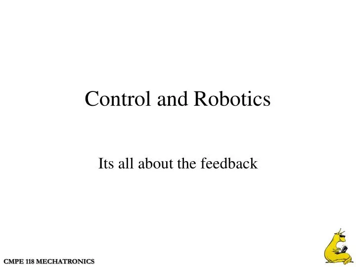 control and robotics