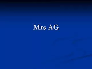 Mrs AG