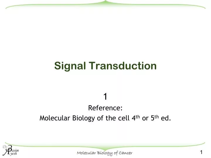 signal transduction