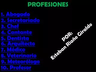 profesiones