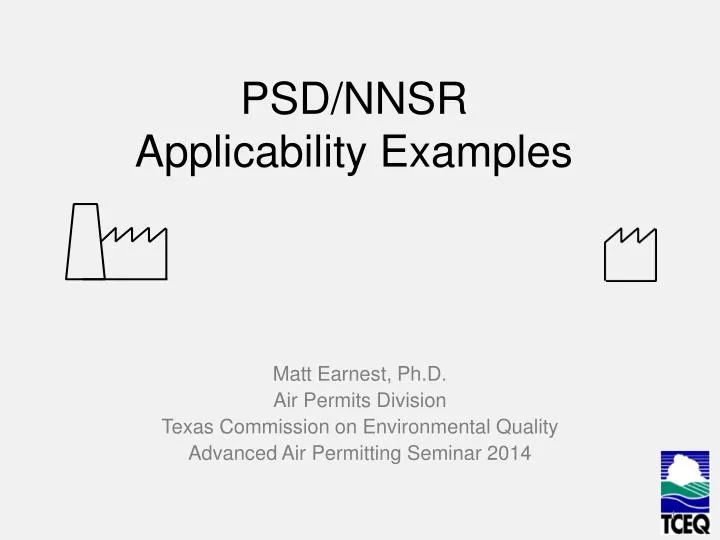 psd nnsr applicability examples