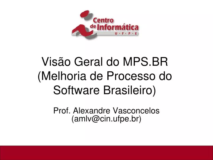vis o geral do mps br melhoria de processo do software brasileiro