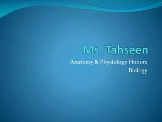 Ms. Tahseen