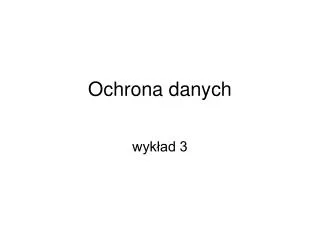 ochrona danych