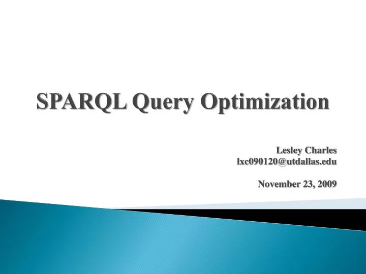 sparql query optimization