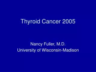 Thyroid Cancer 2005