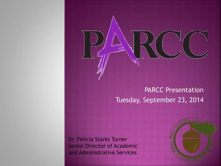 parcc presentation tuesday september 23 2014