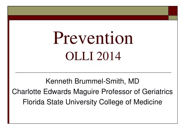 prevention olli 2014
