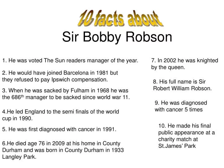 sir bobby robson