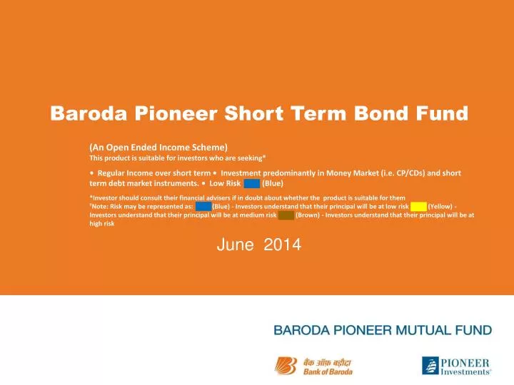 baroda pioneer short term bond fund