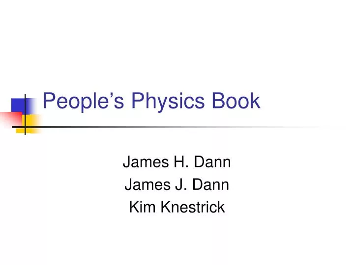people s physics book