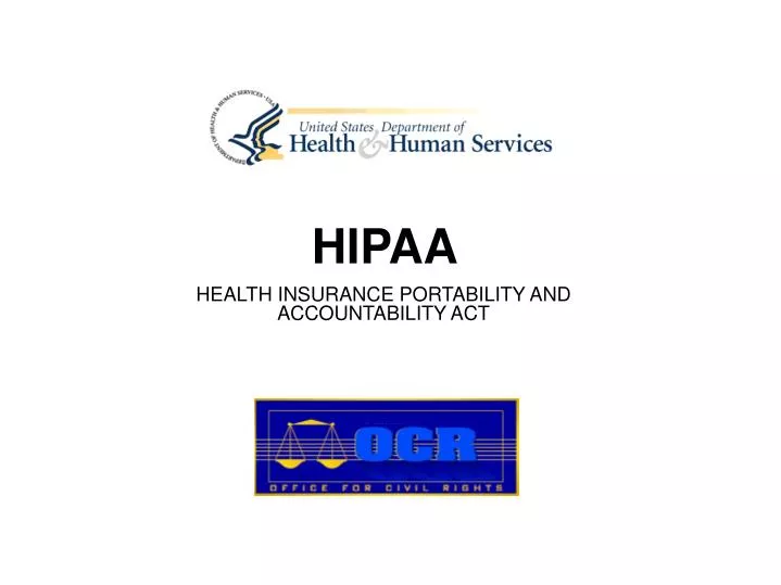 health insurance portability and accountability act