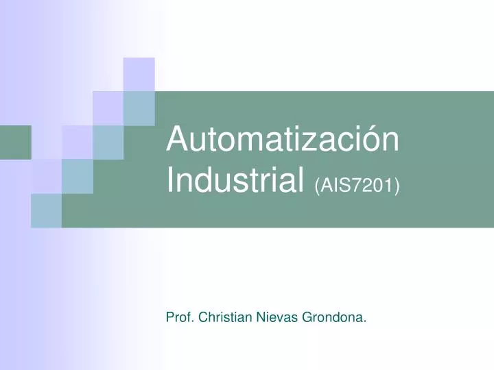 automatizaci n industrial ais7201