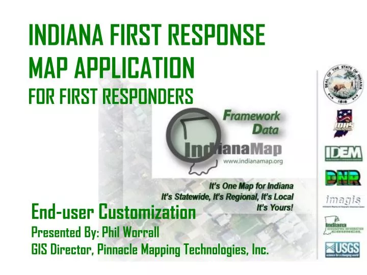 indiana first response map application for first responders