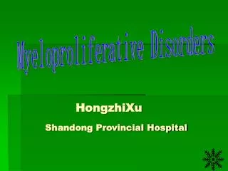 HongzhiXu Shandong Provincial Hospital