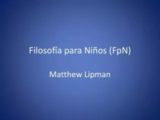 filosof a para ni os fpn