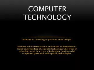 Computer Technology