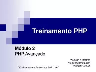 treinamento php