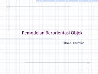 pemodelan berorientasi objek