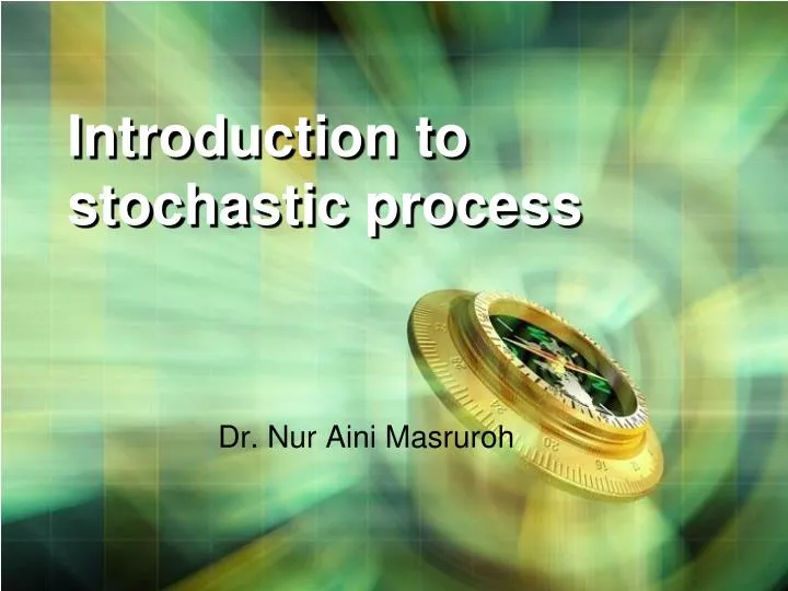 introduction to stochastic process