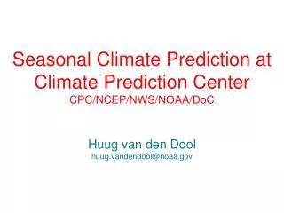 Menu of CPC predictions:
